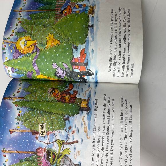 Vintage Little Golden Book "Sesame Street I can't Wait for Christmas" 1989 - Picture 5 of 5